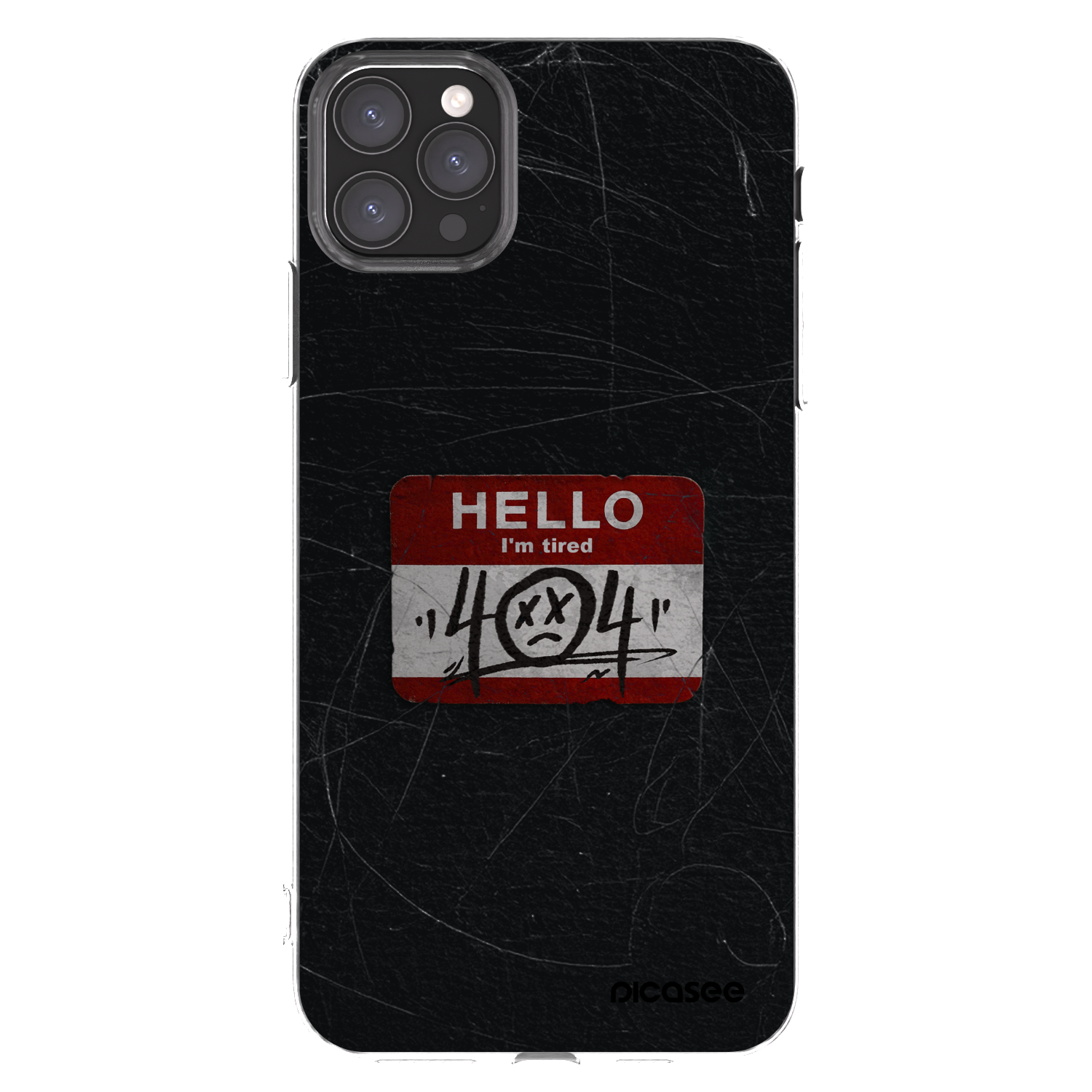 Picasee silikonska prozirna maskica za Apple iPhone 11 Pro Max - HELLO 404