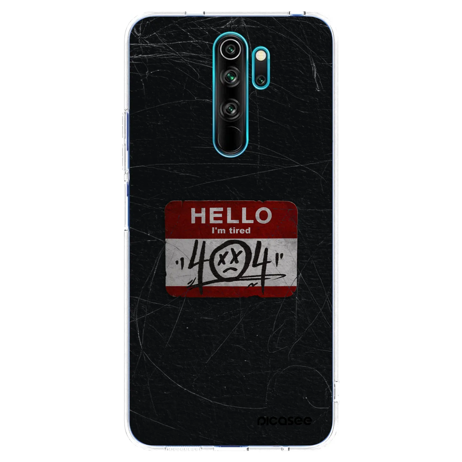 Picasee silikonska prozirna maskica za Xiaomi Redmi Note 8 Pro - HELLO 404