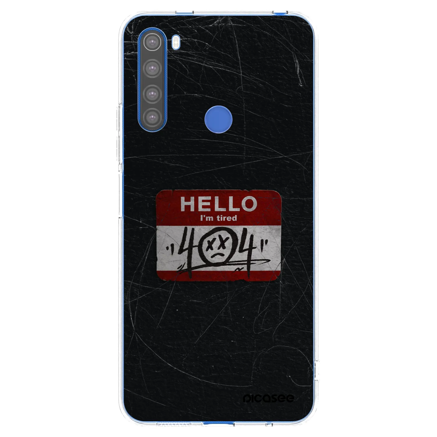 Picasee silikonska prozirna maskica za Xiaomi Redmi Note 8T - HELLO 404