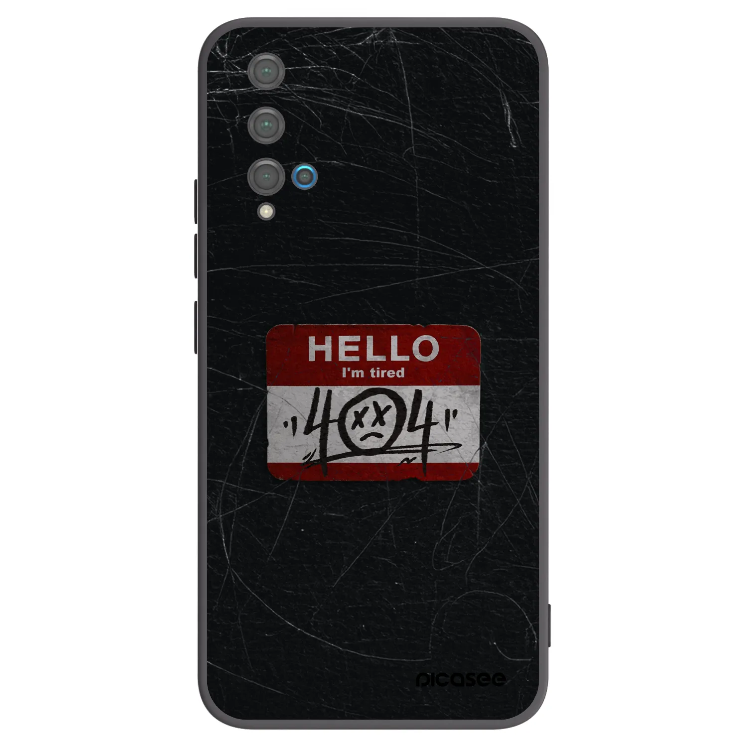 Picasee crna silikonska maskica za Huawei Nova 5T - HELLO 404