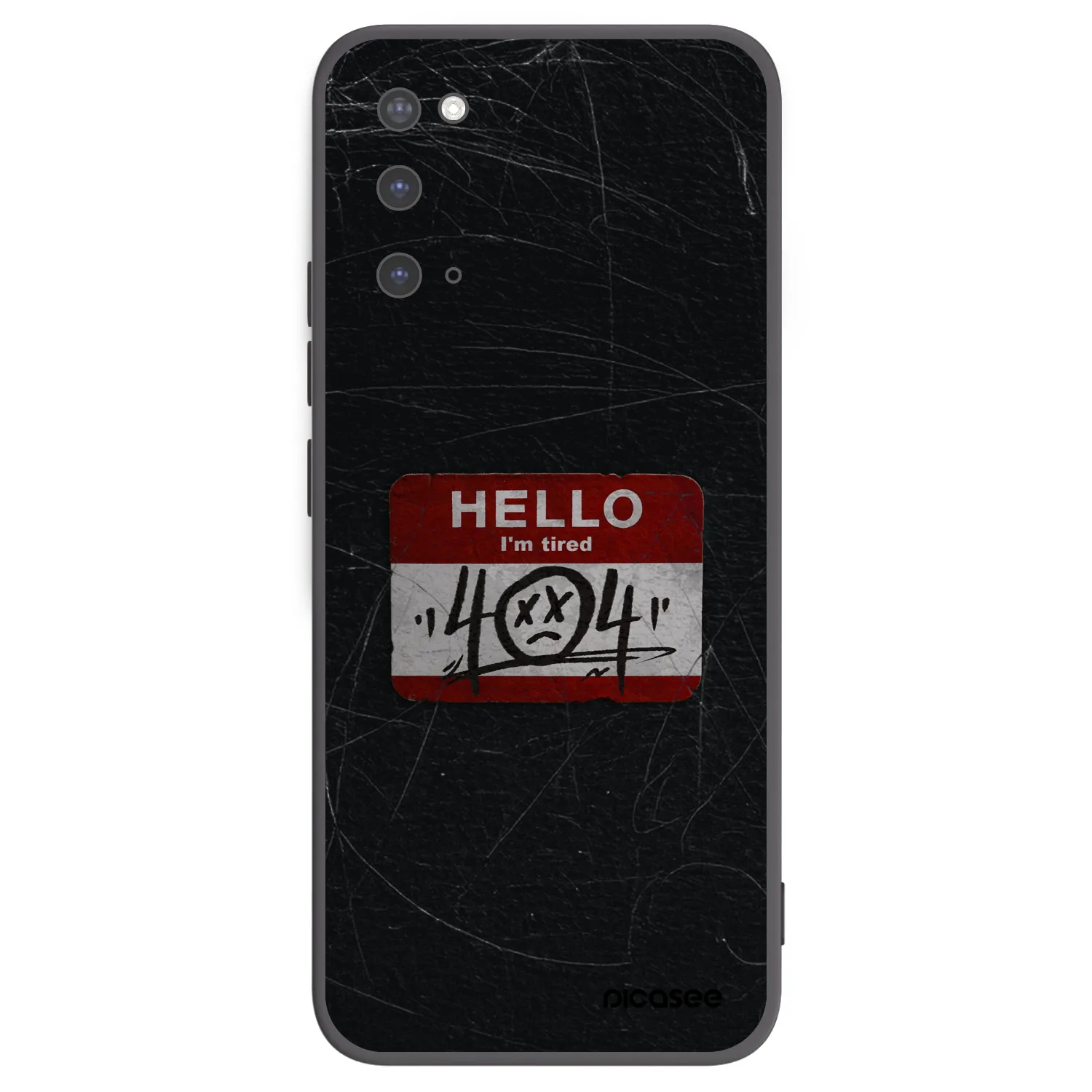 Picasee crna silikonska maskica za Samsung Galaxy S20 G980F - HELLO 404