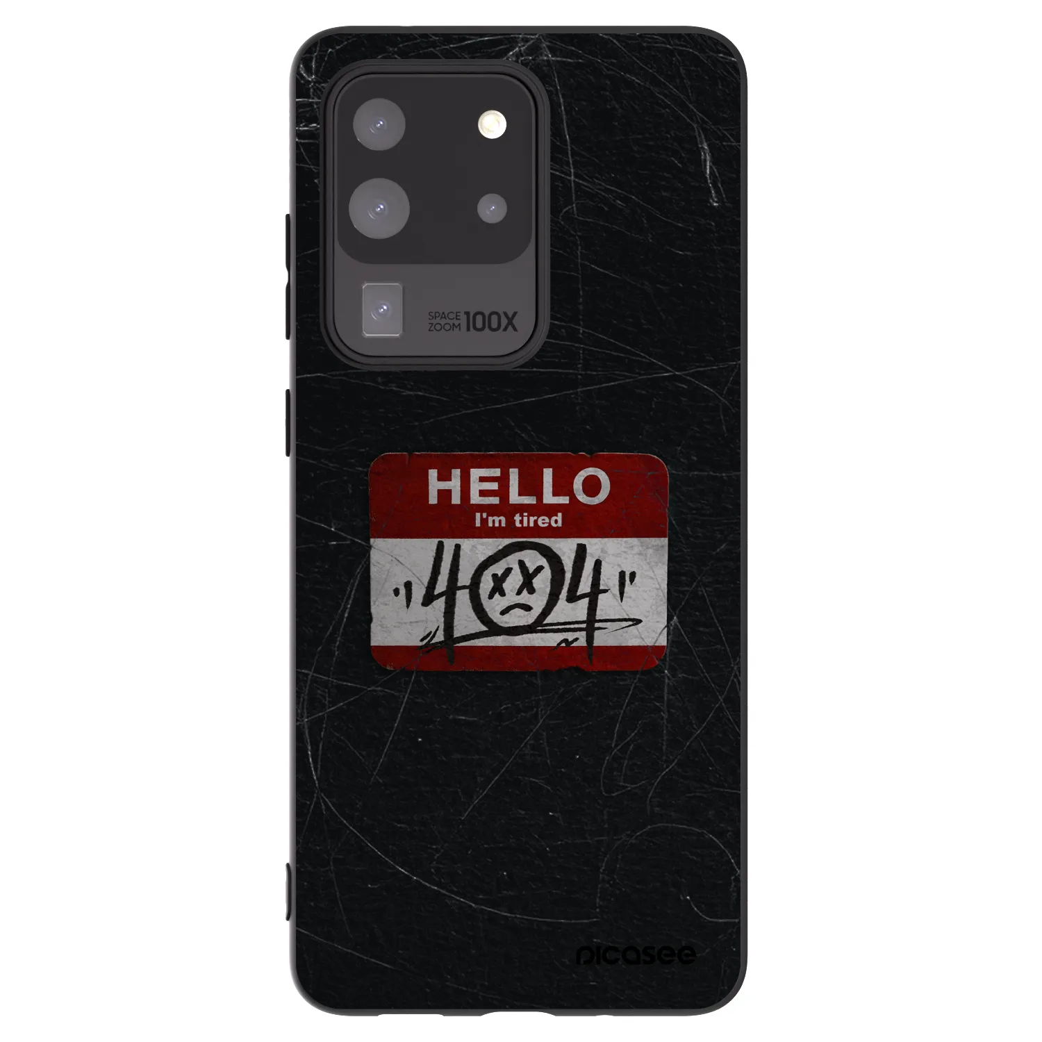 Picasee crna silikonska maskica za Samsung Galaxy S20 Ultra 5G G988F - HELLO 404