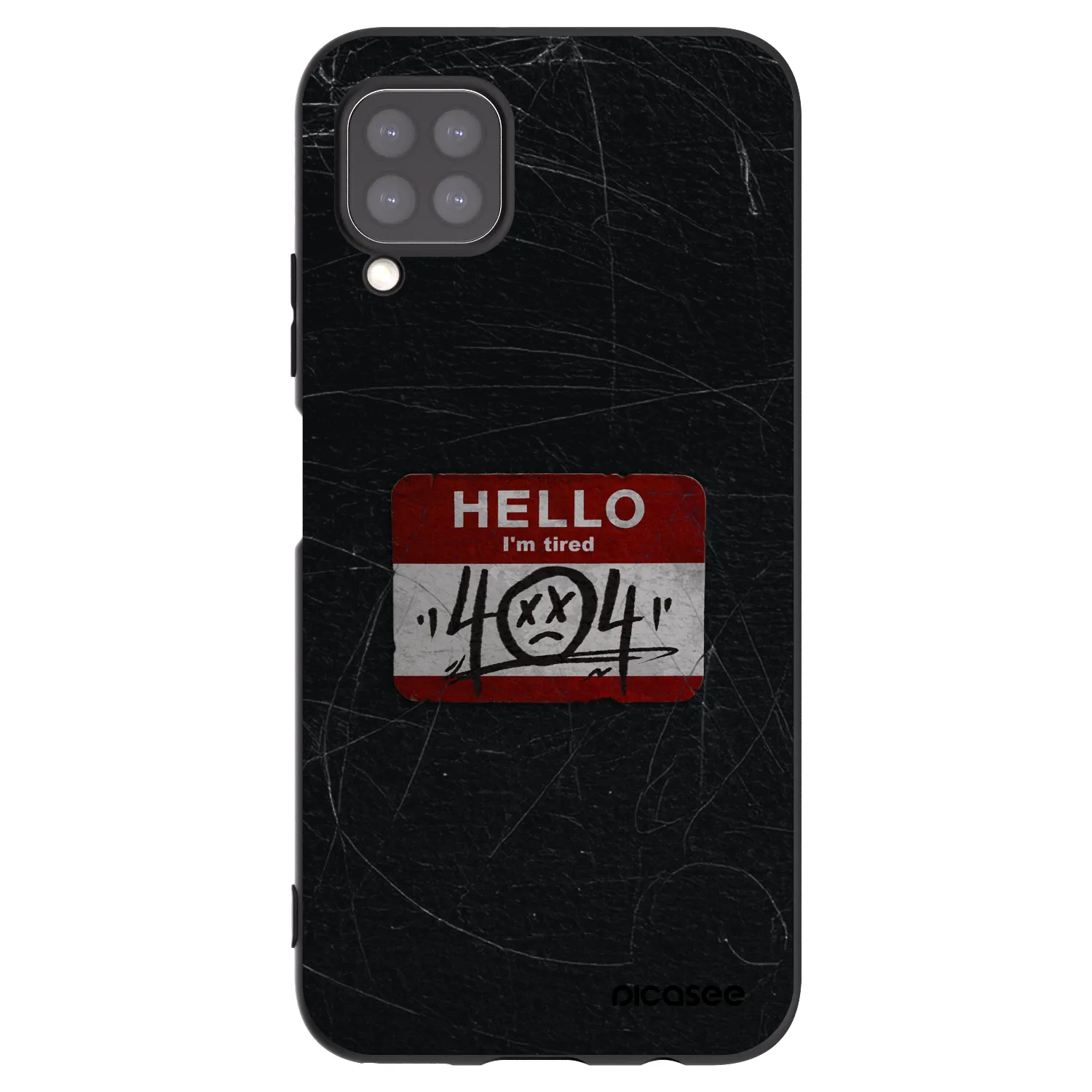Picasee crna silikonska maskica za Huawei P40 Lite - HELLO 404