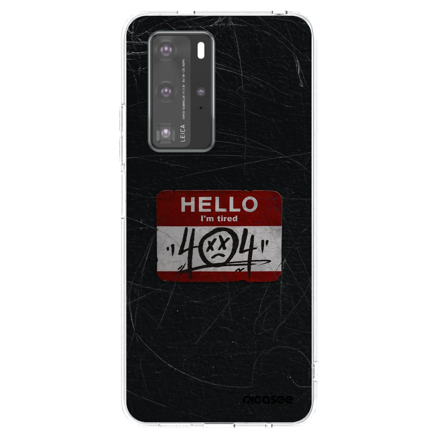 Picasee silikonska prozirna maskica za Huawei P40 Pro - HELLO 404