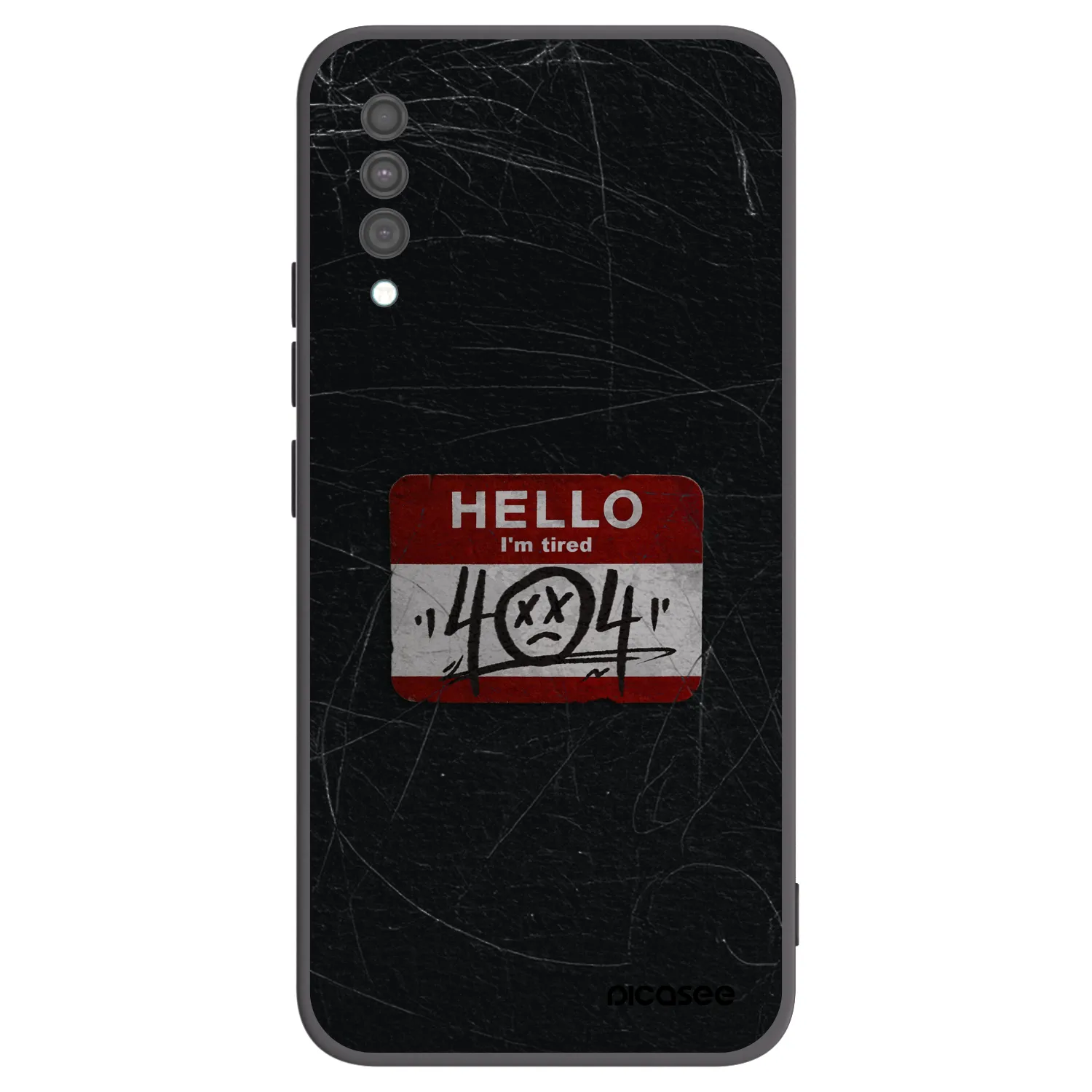 Picasee crna silikonska maskica za Samsung Galaxy A30s A307F - HELLO 404