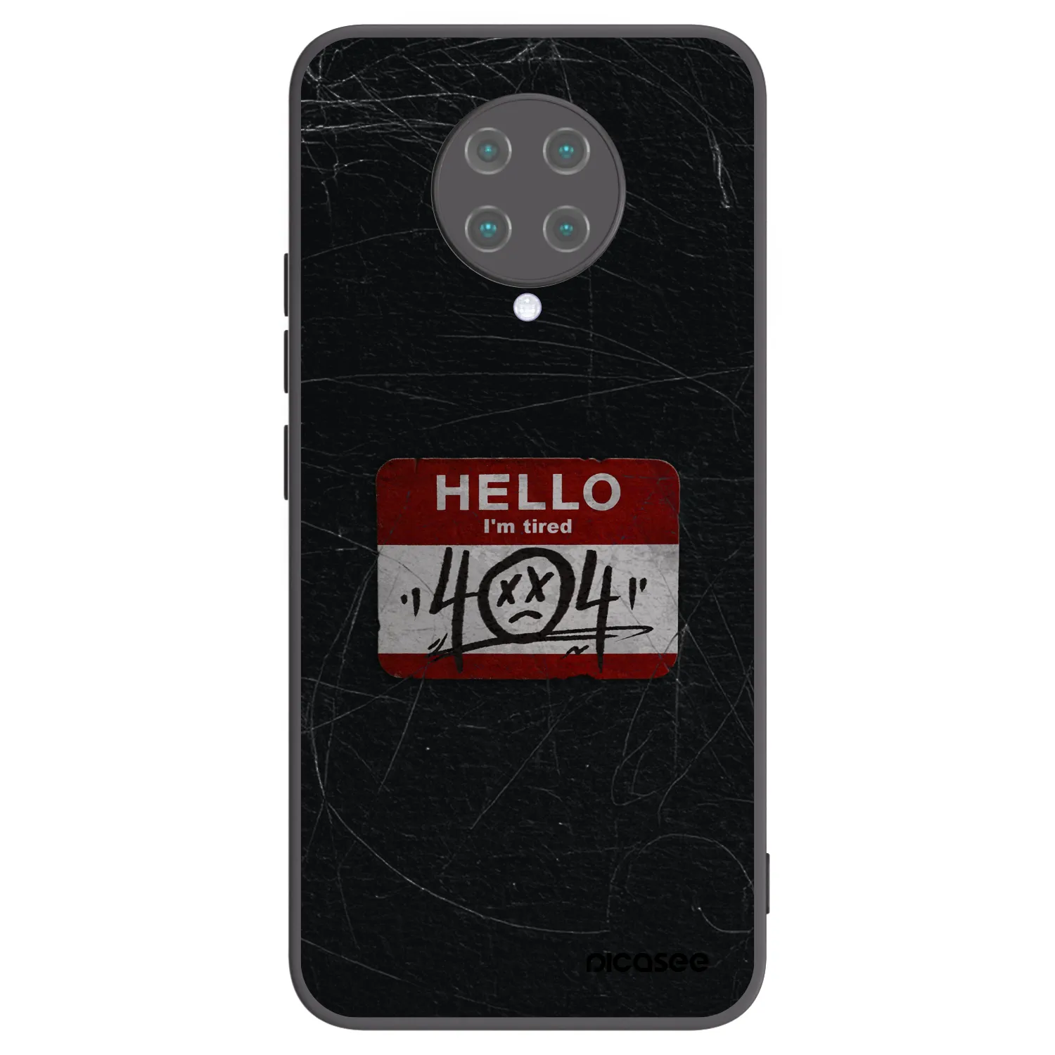 Picasee crna silikonska maskica za Xiaomi Poco F2 Pro - HELLO 404
