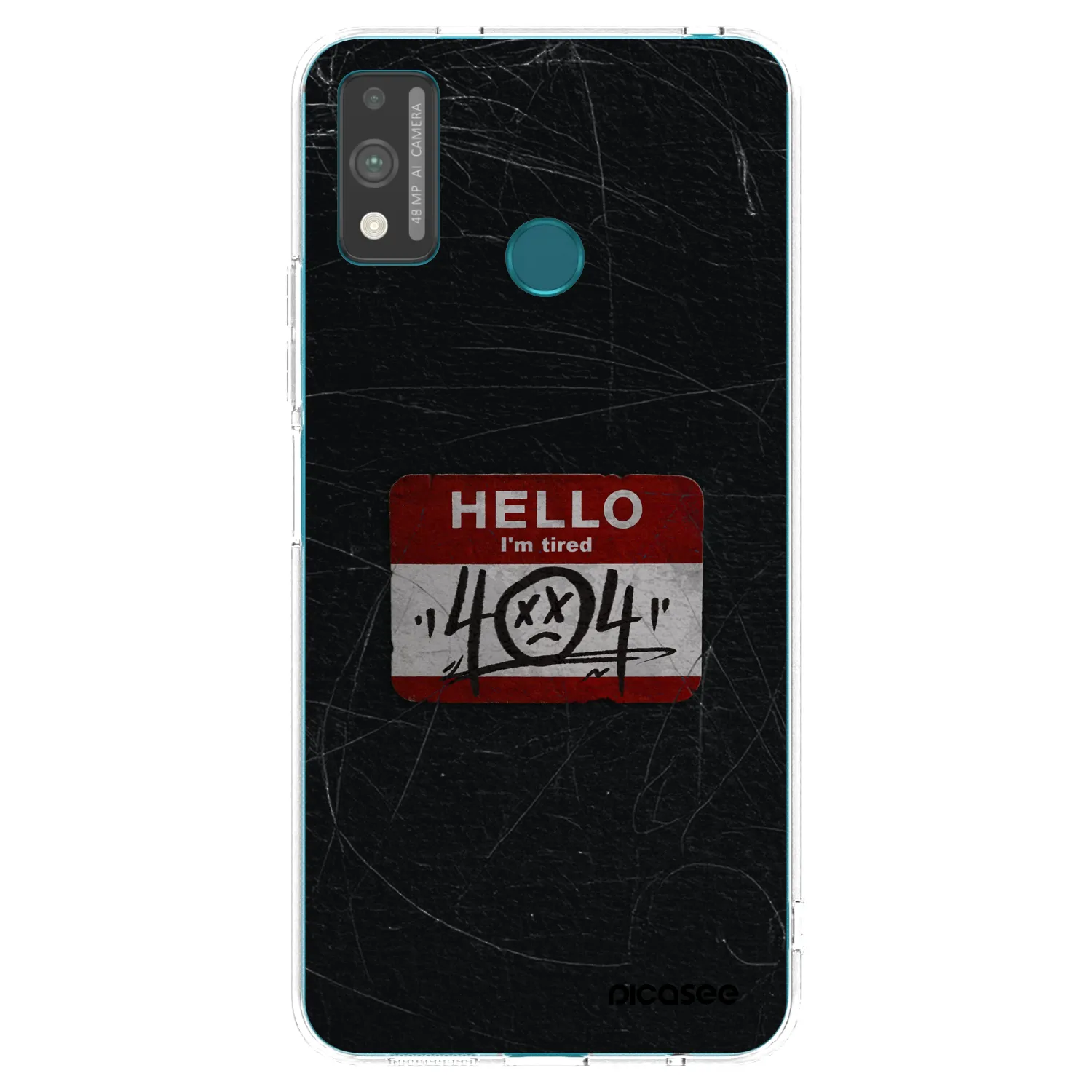 Picasee silikonska prozirna maskica za Honor 9X Lite - HELLO 404