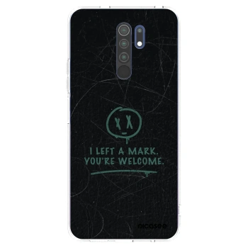 Picasee silikonska prozirna maskica za Xiaomi Redmi 9 - LEFT A MARK