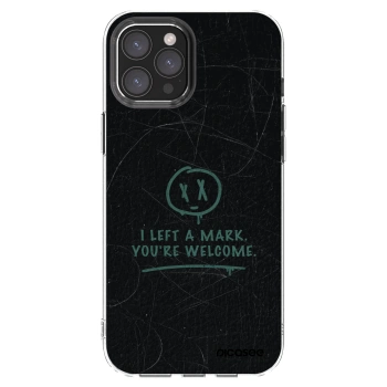 Picasee silikonska prozirna maskica za Apple iPhone 12 Pro Max - LEFT A MARK
