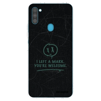 Picasee silikonska prozirna maskica za Samsung Galaxy M11 - LEFT A MARK