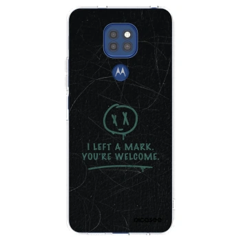 Picasee silikonska prozirna maskica za Motorola Moto G9 Play - LEFT A MARK