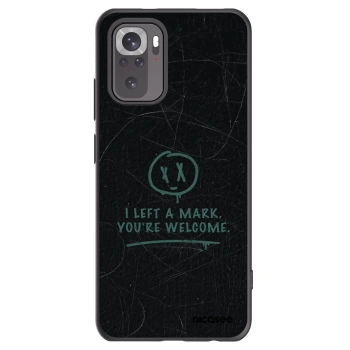 Picasee crna silikonska maskica za Xiaomi Redmi Note 10 - LEFT A MARK