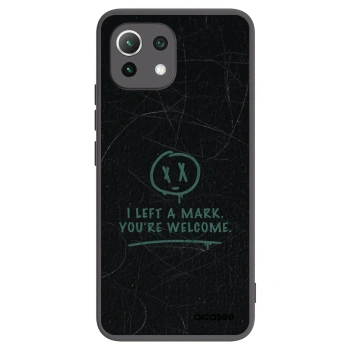 Picasee crna silikonska maskica za Xiaomi Mi 11 Lite - LEFT A MARK