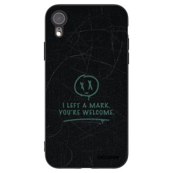Picasee crna silikonska maskica za Apple iPhone XR - LEFT A MARK