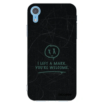 Picasee silikonska prozirna maskica za Apple iPhone XR - LEFT A MARK