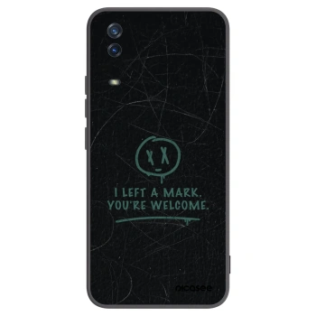 Picasee crna silikonska maskica za Vivo Y11s - LEFT A MARK