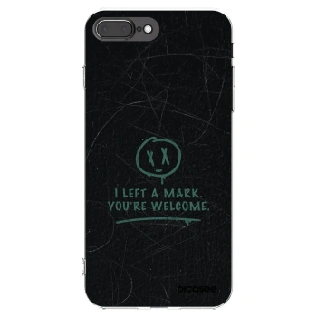 Picasee silikonska prozirna maskica za Apple iPhone 7 Plus - LEFT A MARK