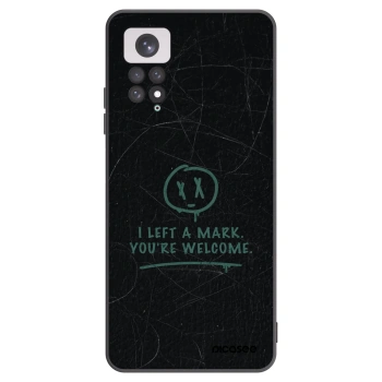 Picasee crna silikonska maskica za Xiaomi Redmi Note 11 - LEFT A MARK