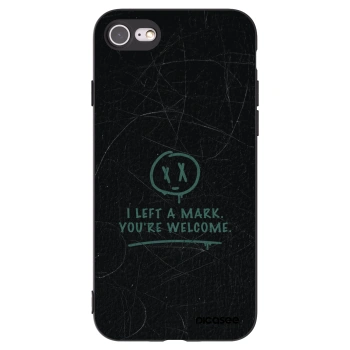 Picasee crna silikonska maskica za Apple iPhone SE 2022 - LEFT A MARK