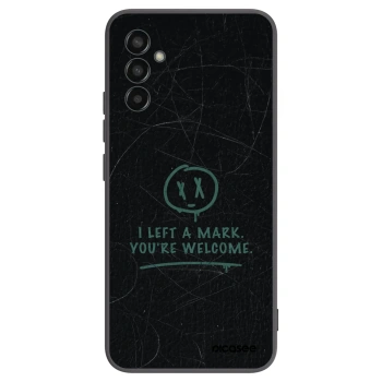 Picasee crna silikonska maskica za Samsung Galaxy M13 M135F - LEFT A MARK