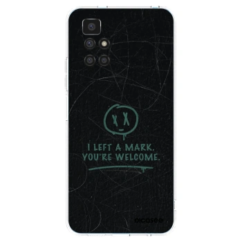 Picasee silikonska prozirna maskica za Xiaomi Redmi 10 (2022) - LEFT A MARK