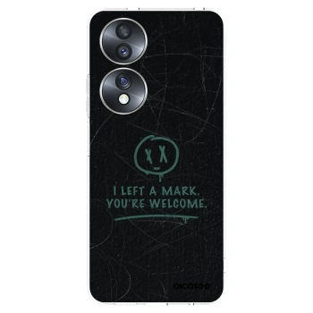 Picasee silikonska prozirna maskica za Honor 70 - LEFT A MARK