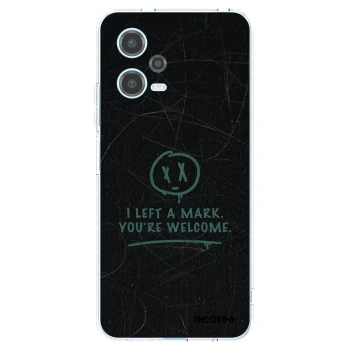 Picasee silikonska prozirna maskica za Xiaomi Redmi Note 12 5G - LEFT A MARK