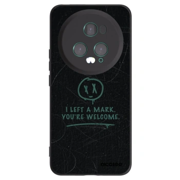 Picasee crna silikonska maskica za Honor Magic5 Pro - LEFT A MARK