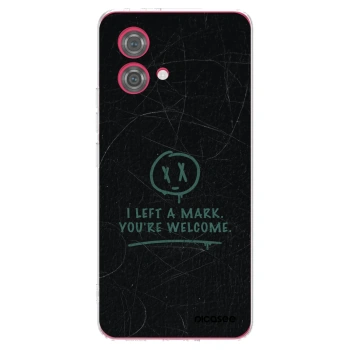 Picasee silikonska prozirna maskica za Motorola Moto G84 5G - LEFT A MARK