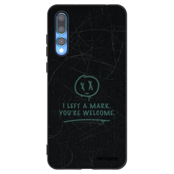 Picasee crna silikonska maskica za Huawei P20 Pro - LEFT A MARK
