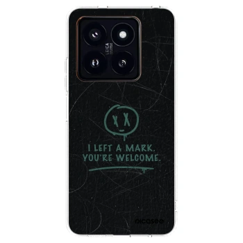 Picasee silikonska prozirna maskica za Xiaomi 14 Pro - LEFT A MARK