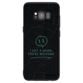 Picasee crna silikonska maskica za Samsung Galaxy S8 G950F - LEFT A MARK