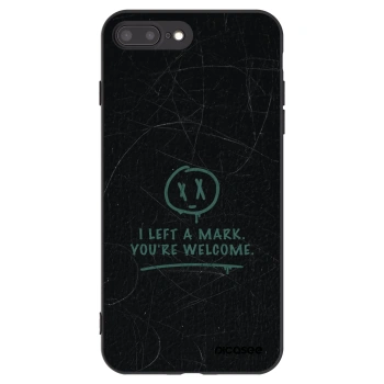 Picasee crna silikonska maskica za Apple iPhone 7 Plus - LEFT A MARK