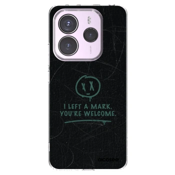 Picasee silikonska prozirna maskica za Xiaomi Redmi Note 14 5G - LEFT A MARK