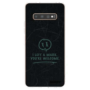 Picasee silikonska prozirna maskica za Samsung Galaxy S10 Plus G975 - LEFT A MARK