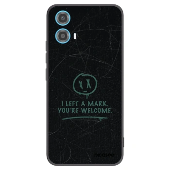 Picasee crna silikonska maskica za Motorola Moto G34 5G - LEFT A MARK