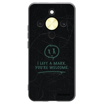 Picasee crna silikonska maskica za Honor Magic8 Lite 5G - LEFT A MARK