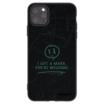 Picasee crna silikonska maskica za Apple iPhone 11 Pro Max - LEFT A MARK