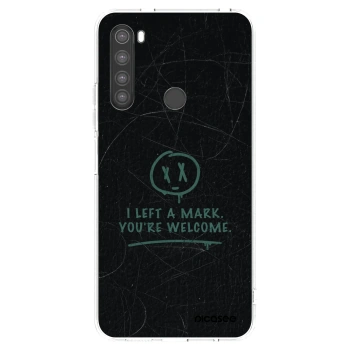 Picasee silikonska prozirna maskica za Xiaomi Redmi Note 8 - LEFT A MARK