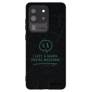 Picasee crna silikonska maskica za Samsung Galaxy S20 Ultra 5G G988F - LEFT A MARK