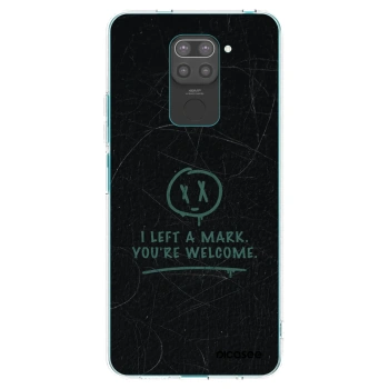 Picasee crna silikonska maskica za Xiaomi Redmi Note 9 - LEFT A MARK