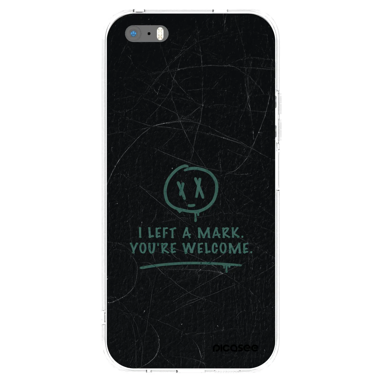 Picasee silikonska prozirna maskica za Apple iPhone 5/5S/SE - LEFT A MARK