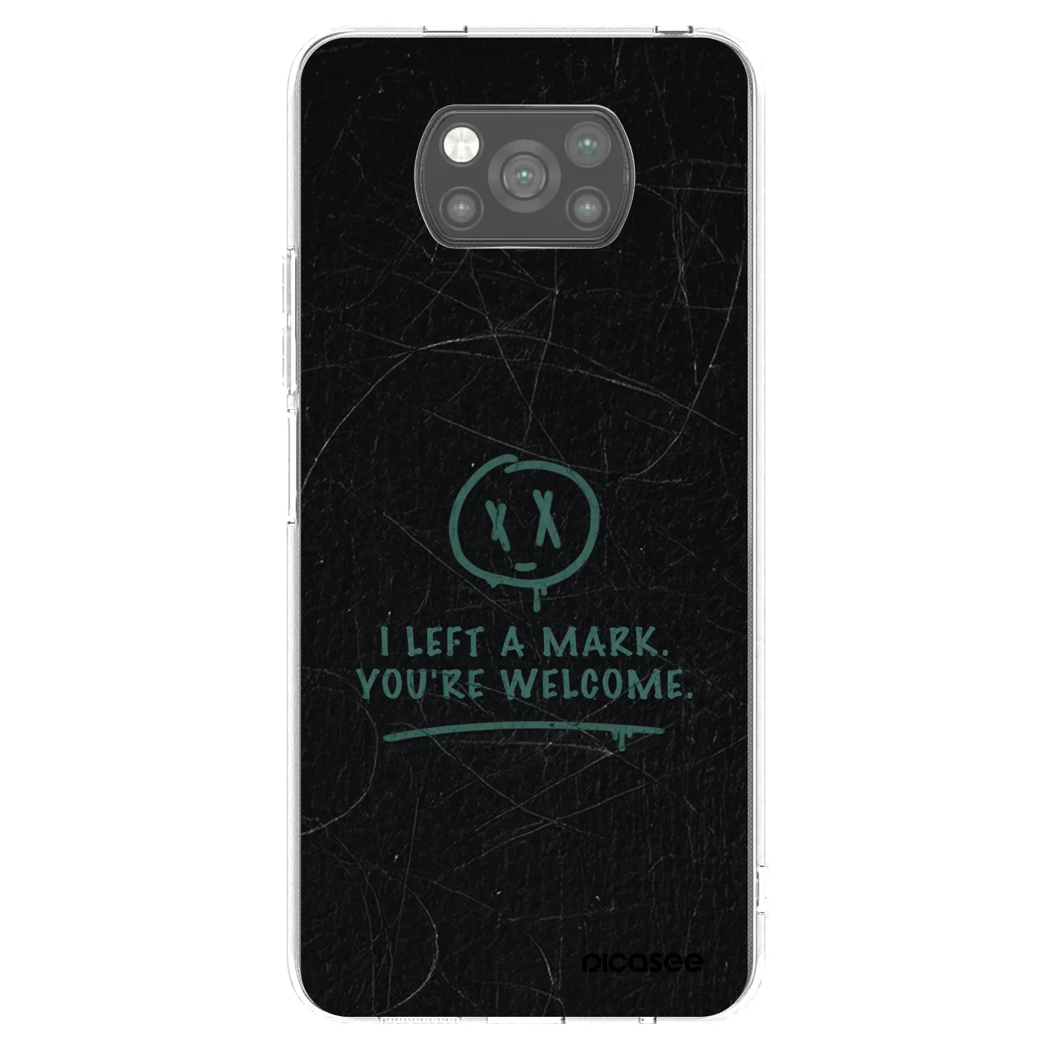 Picasee crna silikonska maskica za Xiaomi Poco X3 - LEFT A MARK