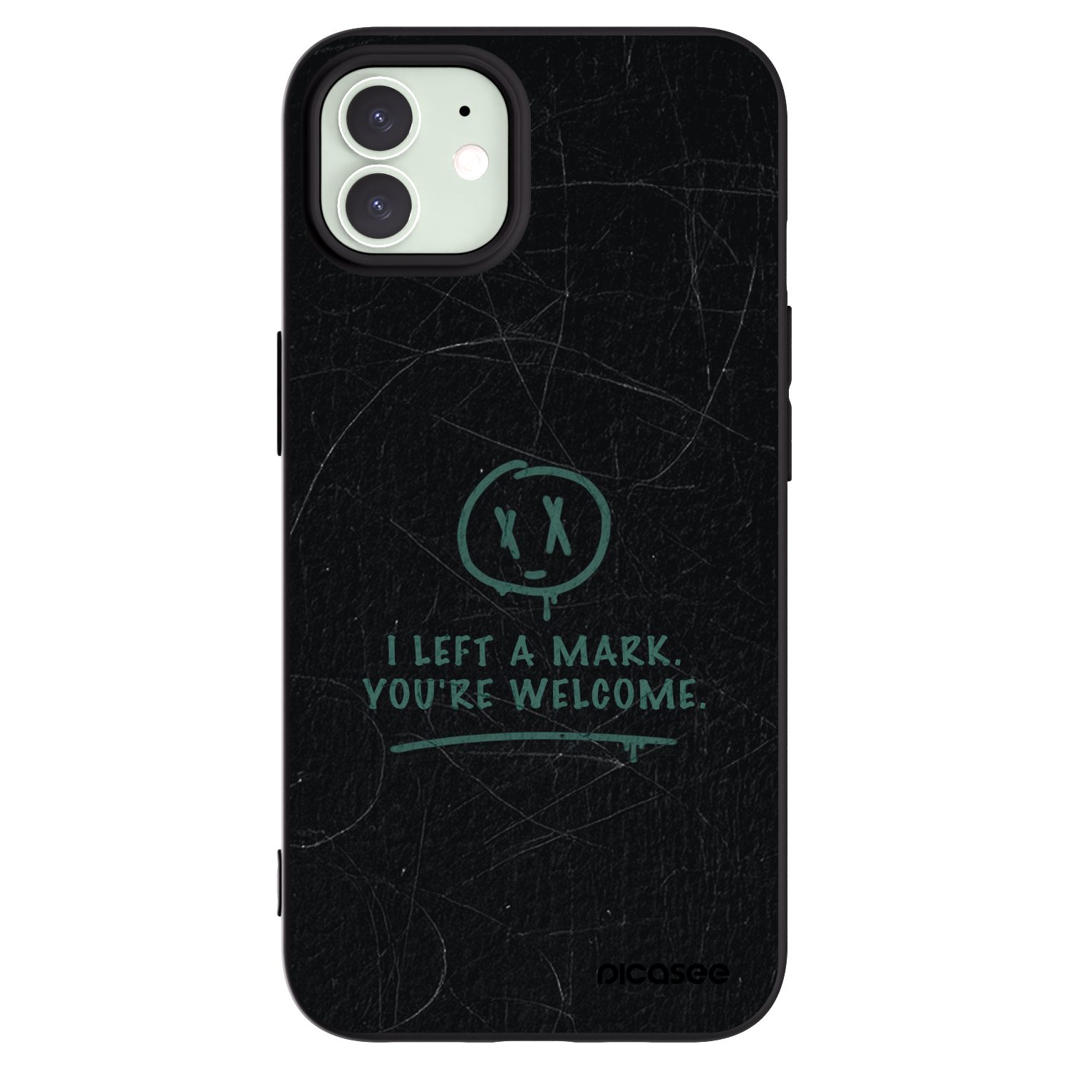 Picasee crna silikonska maskica za Apple iPhone 12 - LEFT A MARK