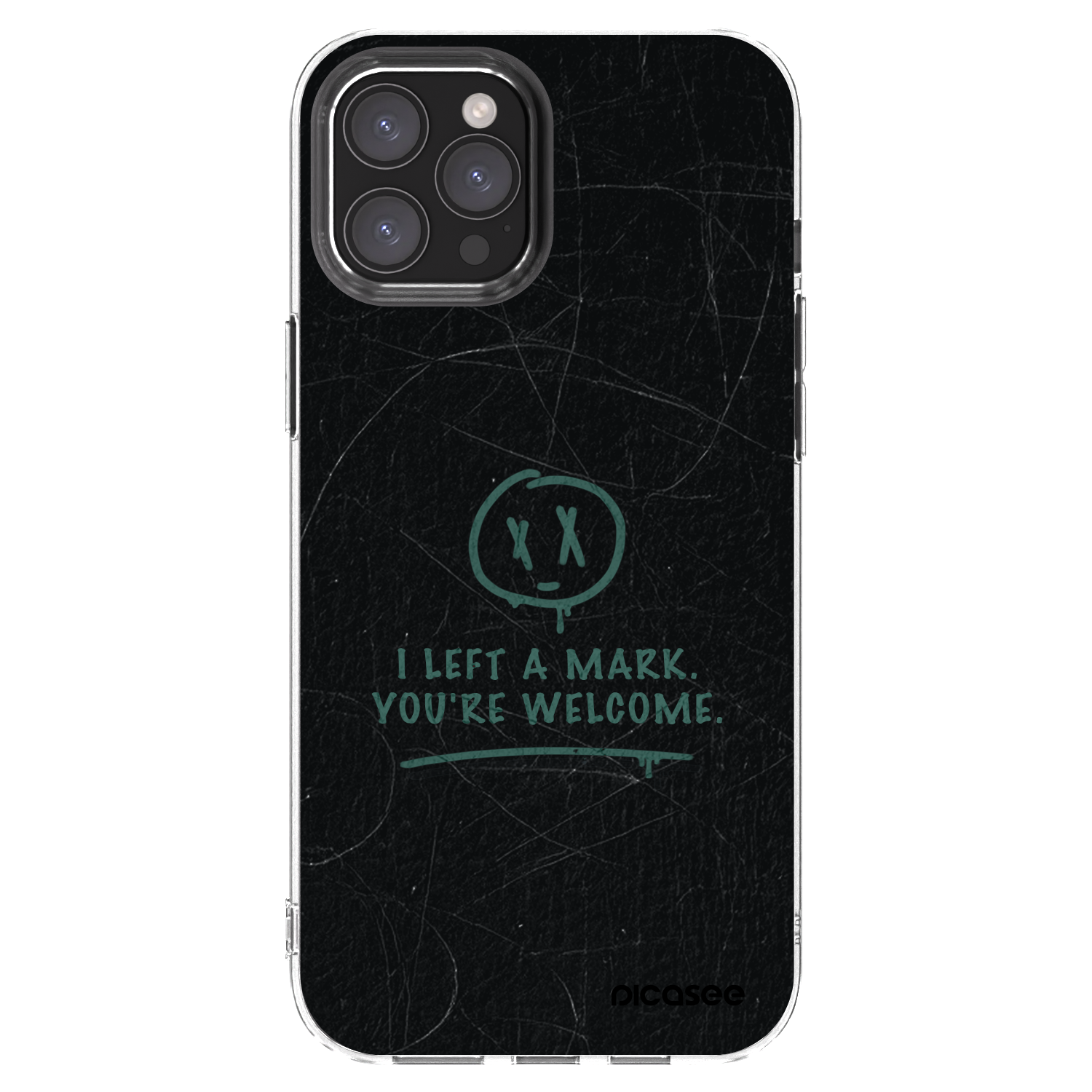 Picasee silikonska prozirna maskica za Apple iPhone 12 Pro Max - LEFT A MARK