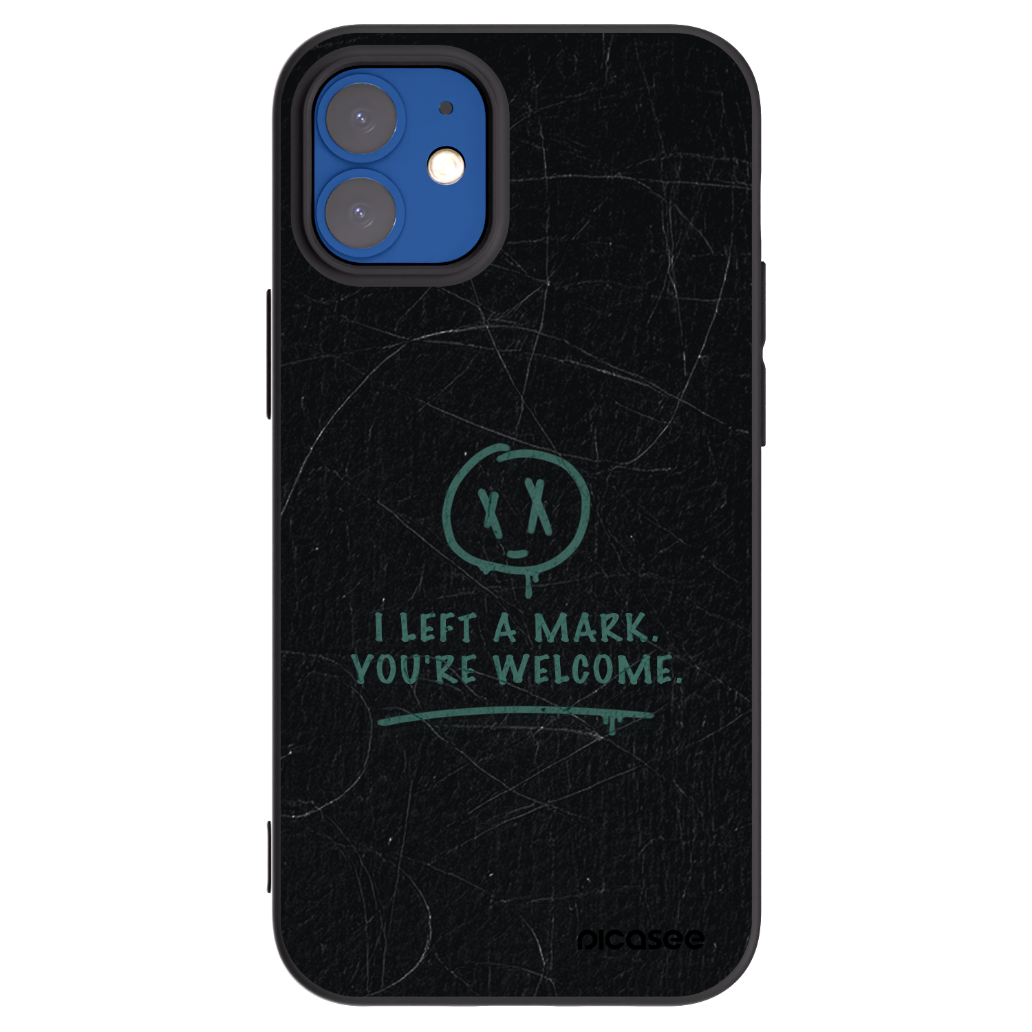 Picasee crna silikonska maskica za Apple iPhone 12 mini - LEFT A MARK