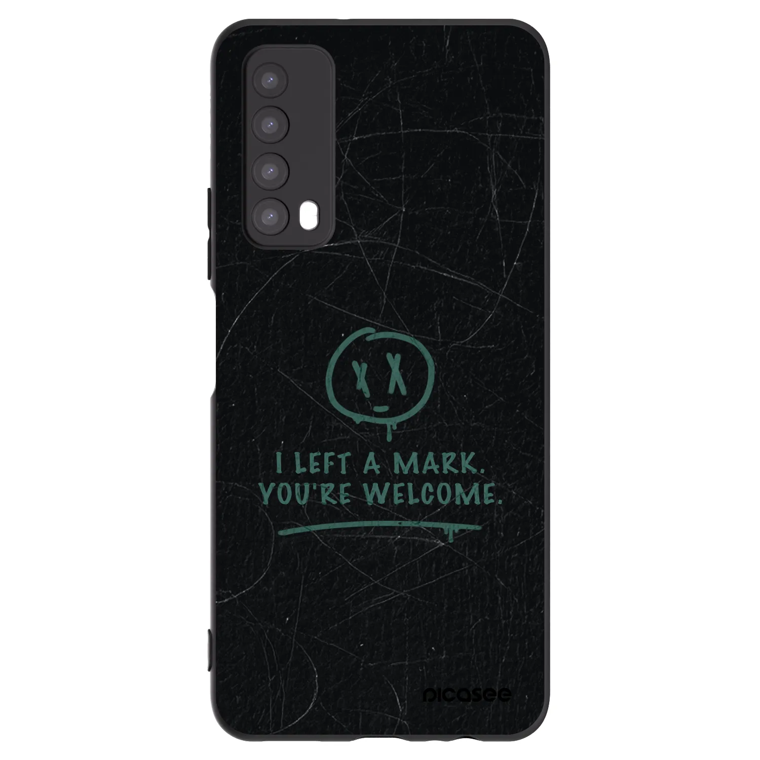 Picasee crna silikonska maskica za Huawei P Smart 2021 - LEFT A MARK