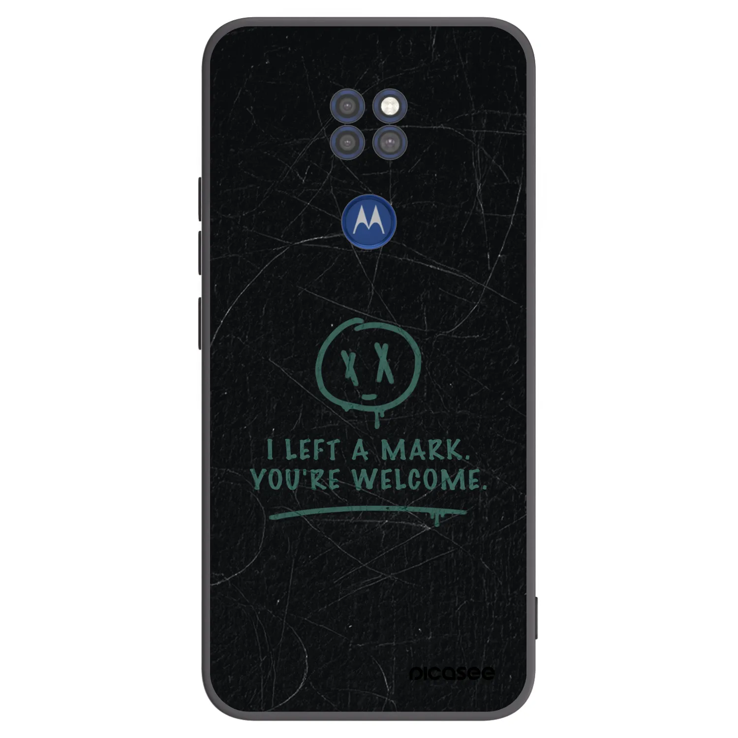 Picasee crna silikonska maskica za Motorola Moto G9 Play - LEFT A MARK