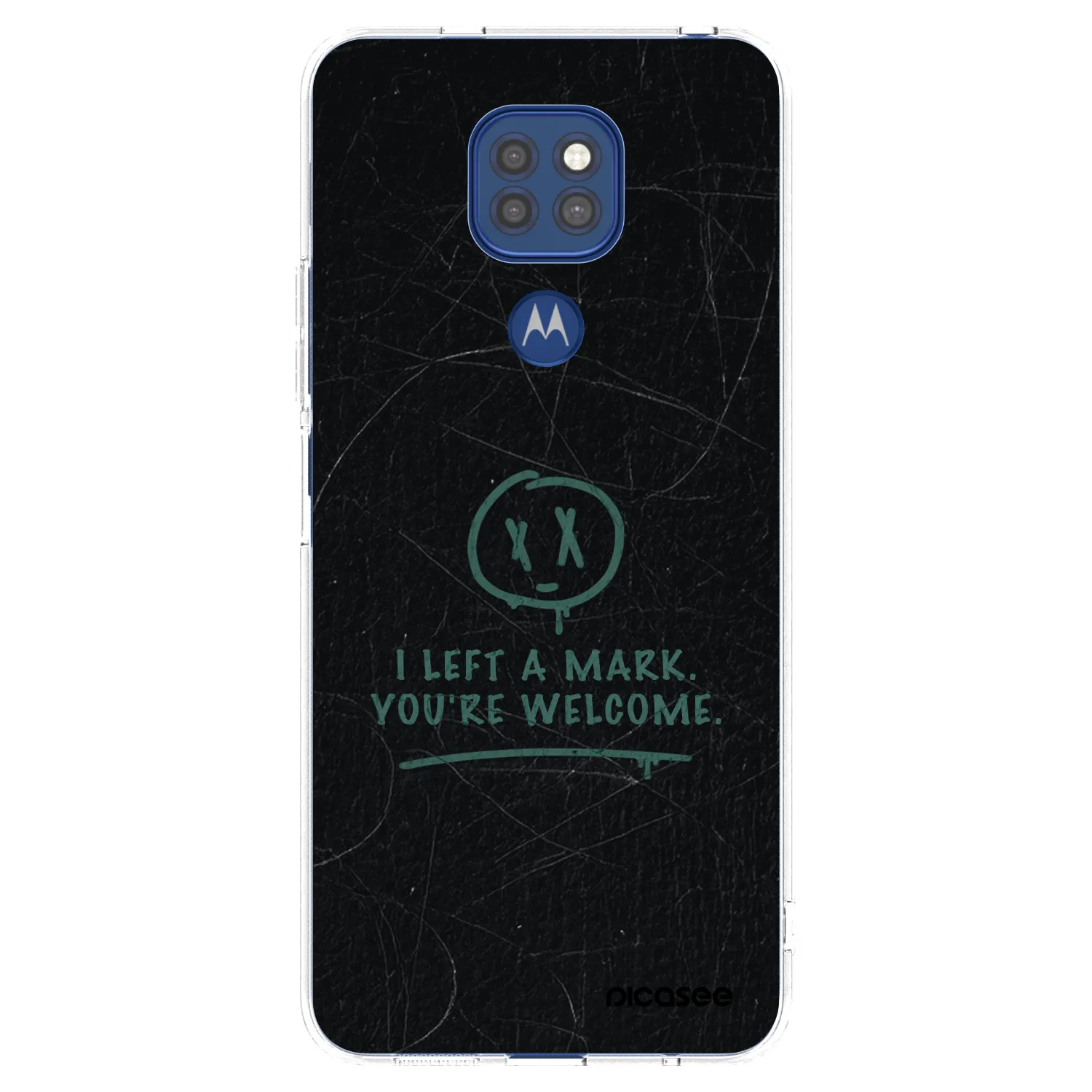 Picasee silikonska prozirna maskica za Motorola Moto G9 Play - LEFT A MARK