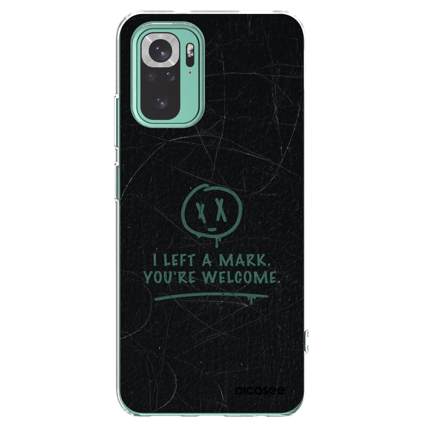 Picasee silikonska prozirna maskica za Xiaomi Redmi Note 10 Pro - LEFT A MARK